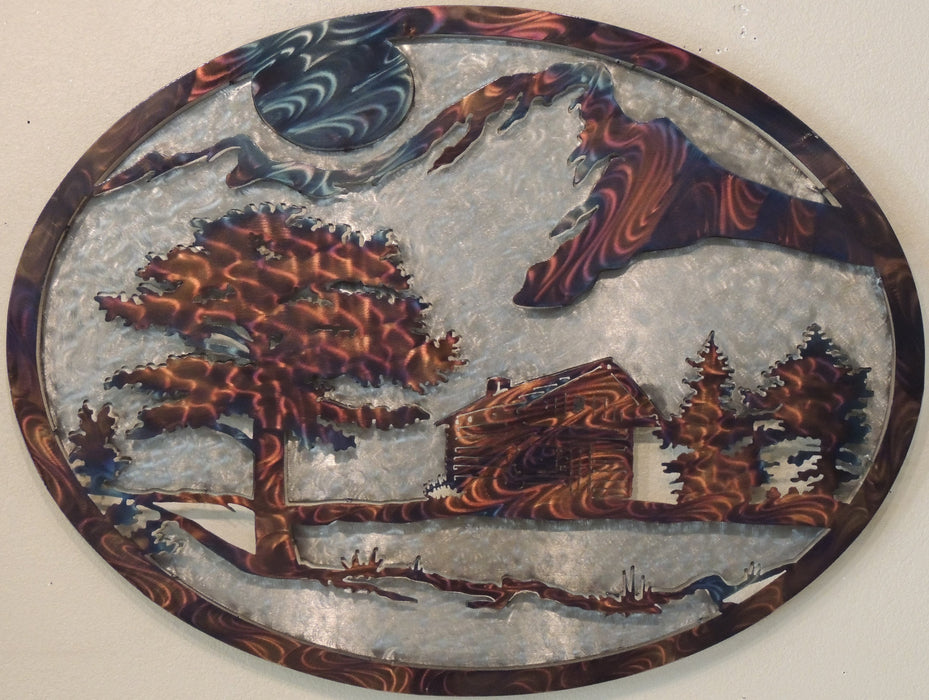 Mountain Cabin Oval