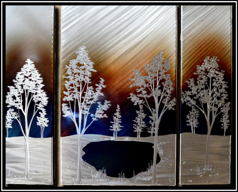 Mountain Pond Triptych
